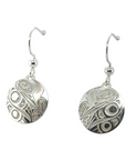 Earrings - Sterling Silver - Drop - Round - Hummingbird - Small - 15mm