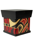 Bentwood Box - Carved - Eagle - Black
