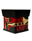 Bentwood Box - Carved - Eagle - Black