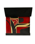 Bentwood Box - Carved - Eagle - Black