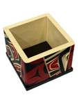 Bentwood Box - Carved - Eagle - Black