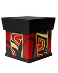 Bentwood Box - Carved - Eagle - Black