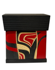 Bentwood Box - Carved - Eagle - Black