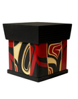 Bentwood Box - Carved - Eagle - Black