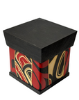 Bentwood Box - Carved - Eagle - Black