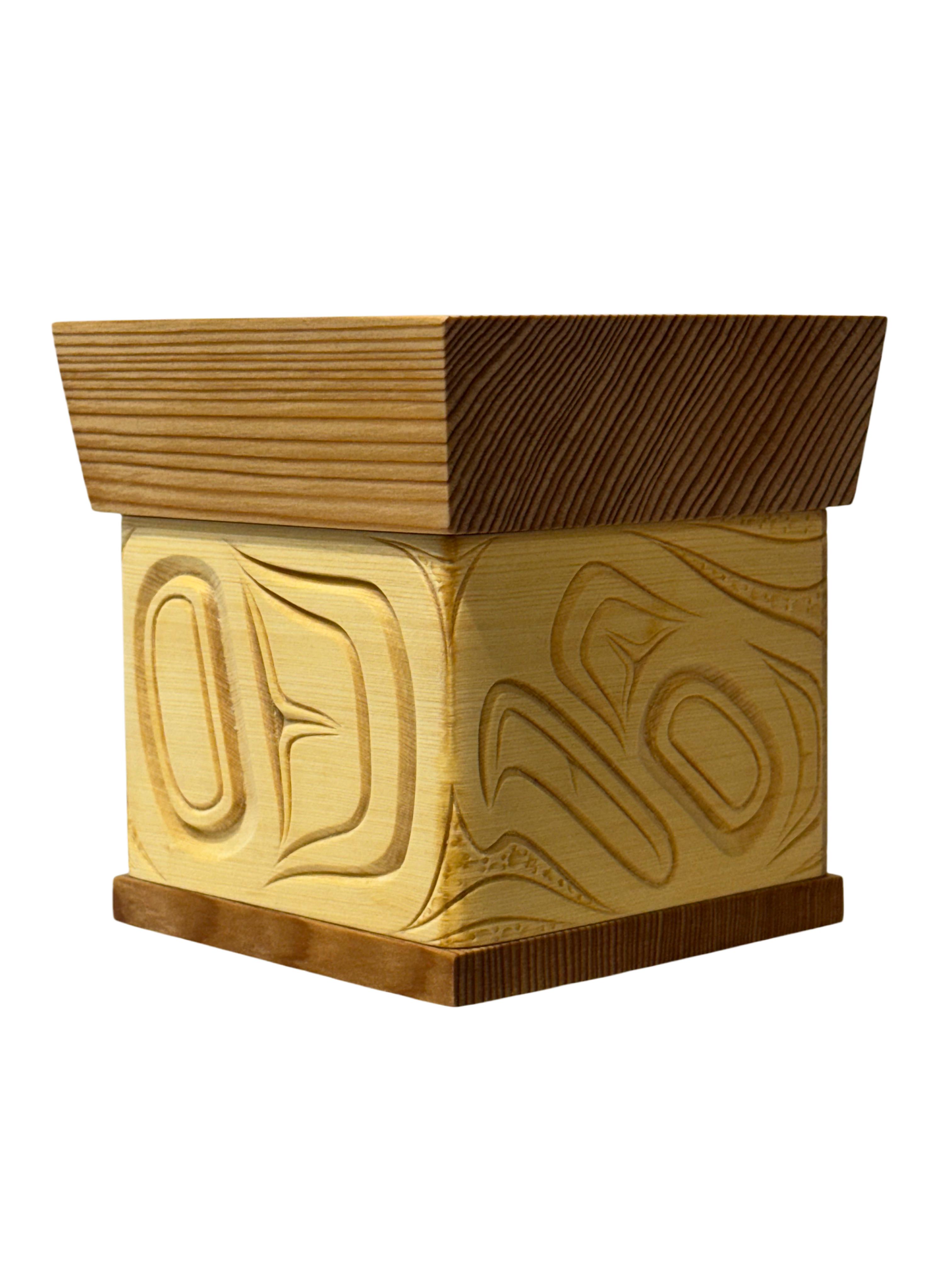 Bentwood Box - Carved - Eagle - Natural