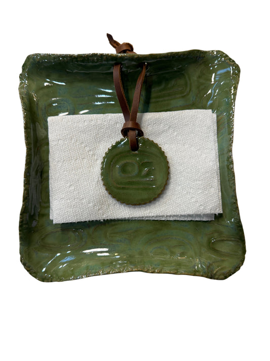Ceramic Dish - Napkin Holder