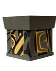 Bentwood Box - Carved - Wolf - Grey