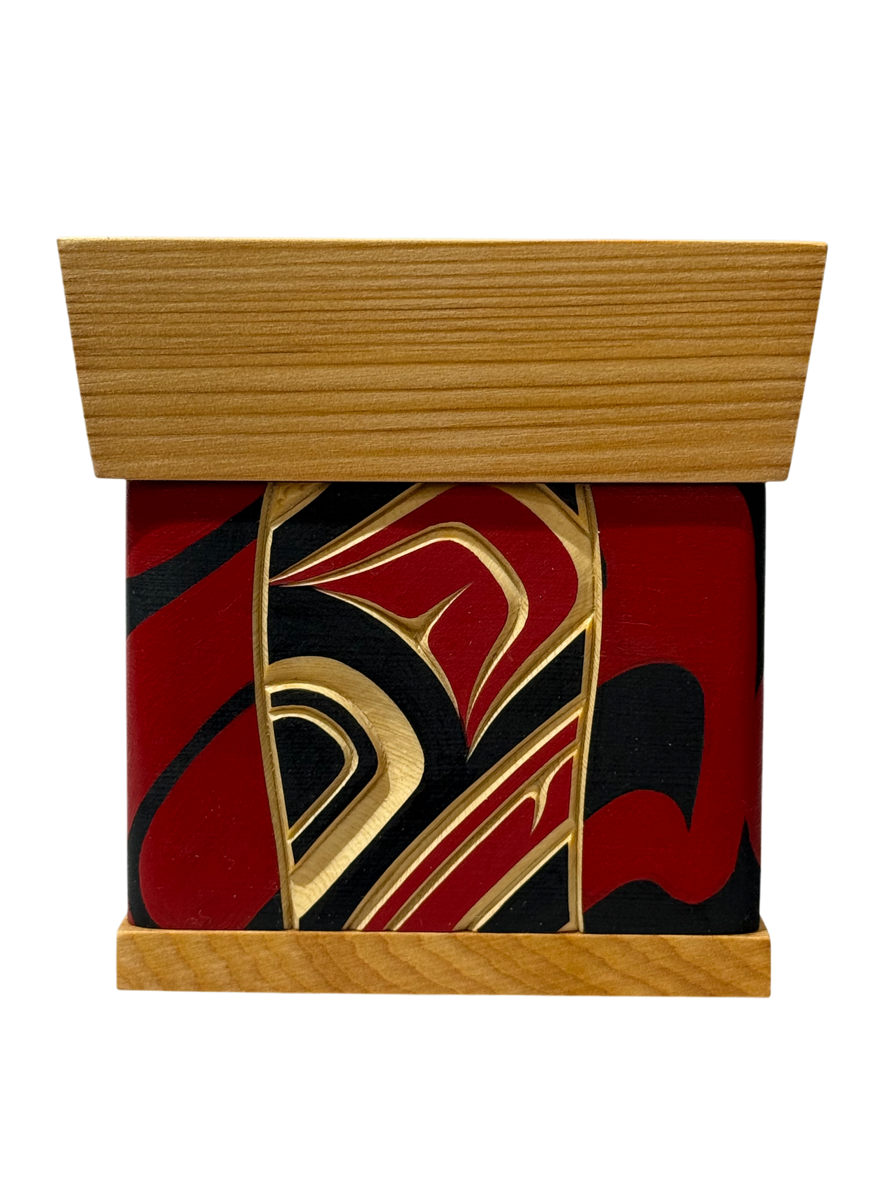 Bentwood Box - Carved - Eagle - Natural