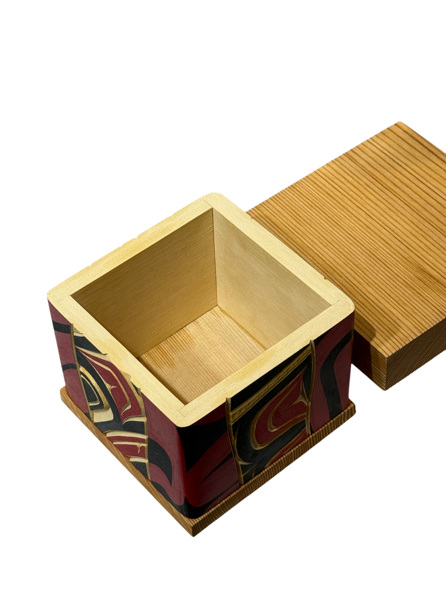 Bentwood Box - Carved - Eagle - Natural