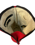 Purse - Compact Crossbody - Deerskin - Bear - Red