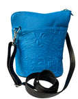 Purse - Compact Crossbody - Deerskin - Bear - Turquoise