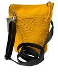 Purse - Compact Crossbody - Deerskin - Bear - Tan (Yellow)