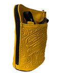Purse - Compact Crossbody - Deerskin - Bear - Tan (Yellow)