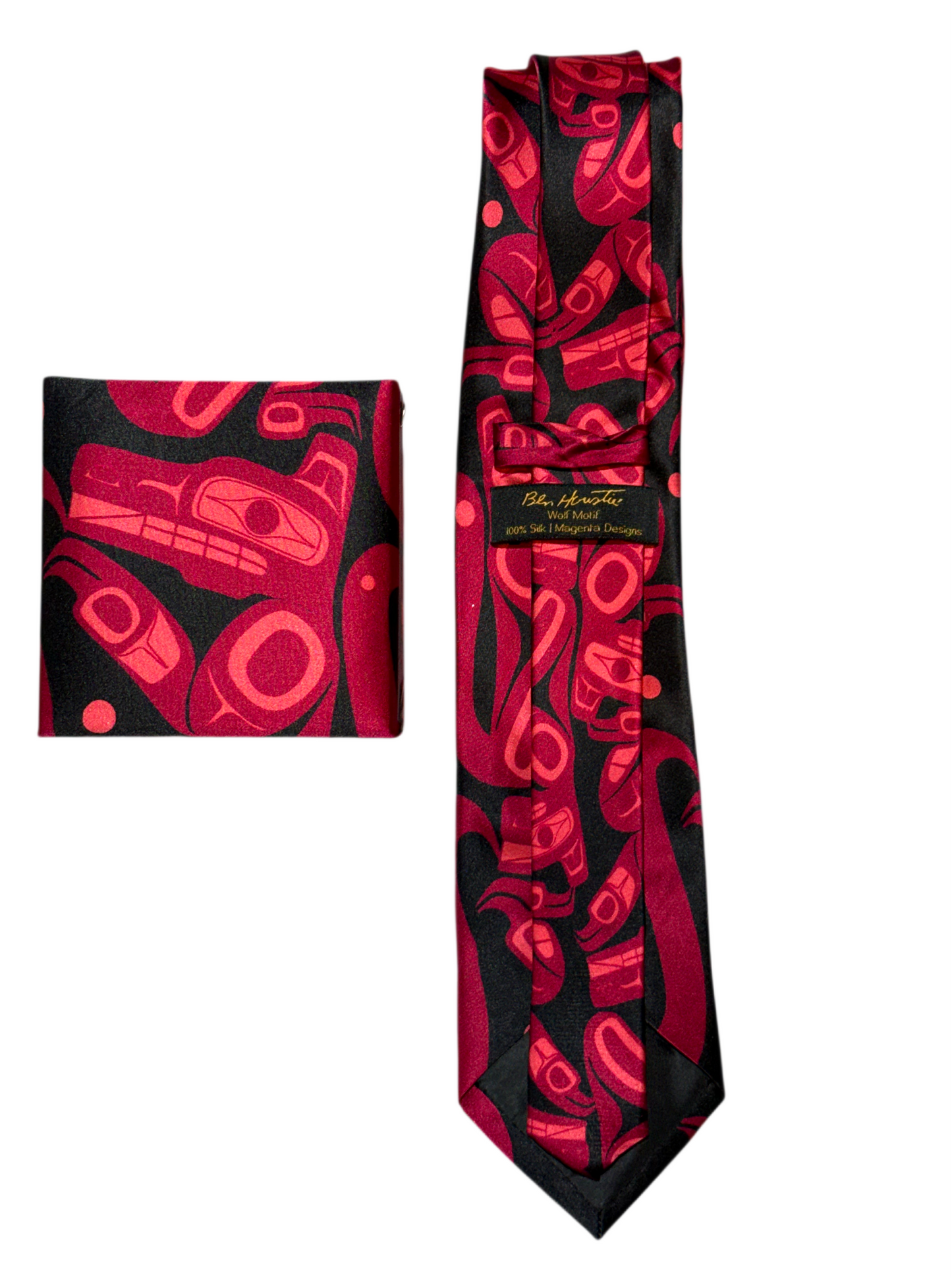 Tie - Silk - Wolf - Red