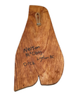 Wooden Plaque - Pine - 8" - Orca - Left Facing - Black