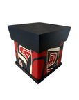 Bentwood Box - Carved - Eagle - Black