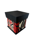 Bentwood Box - Carved - Eagle - Black