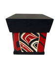 Bentwood Box - Carved - Eagle - Black