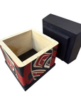 Bentwood Box - Carved - Eagle - Black