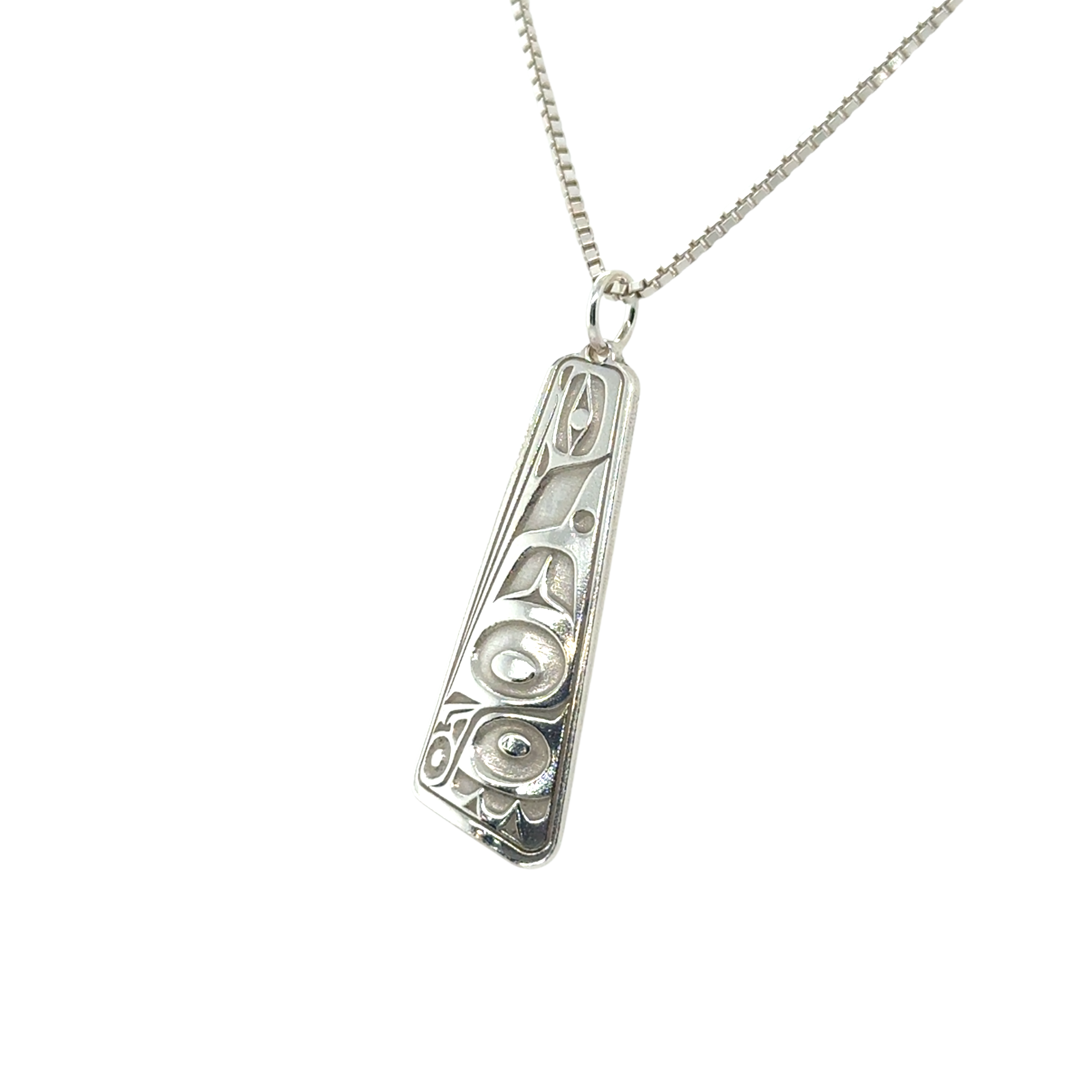 Pendant - Sterling Silver - Triangle - Hummingbird - 30mm