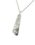 Pendant - Sterling Silver - Triangle - Hummingbird - 30mm
