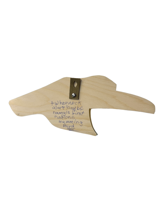 Wooden Plaque - Pine - Hummingbird