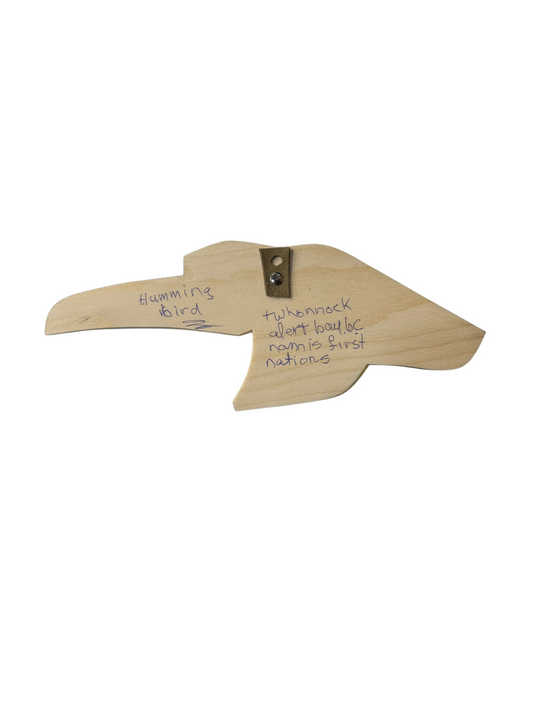 Wooden Plaque - Pine - Hummingbird