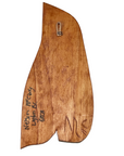 Wooden Plaque - Pine - 11.5" - Orca - Left Facing - Black