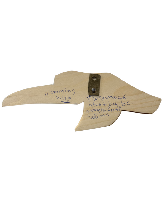 Wooden Plaque - Pine - Hummingbird