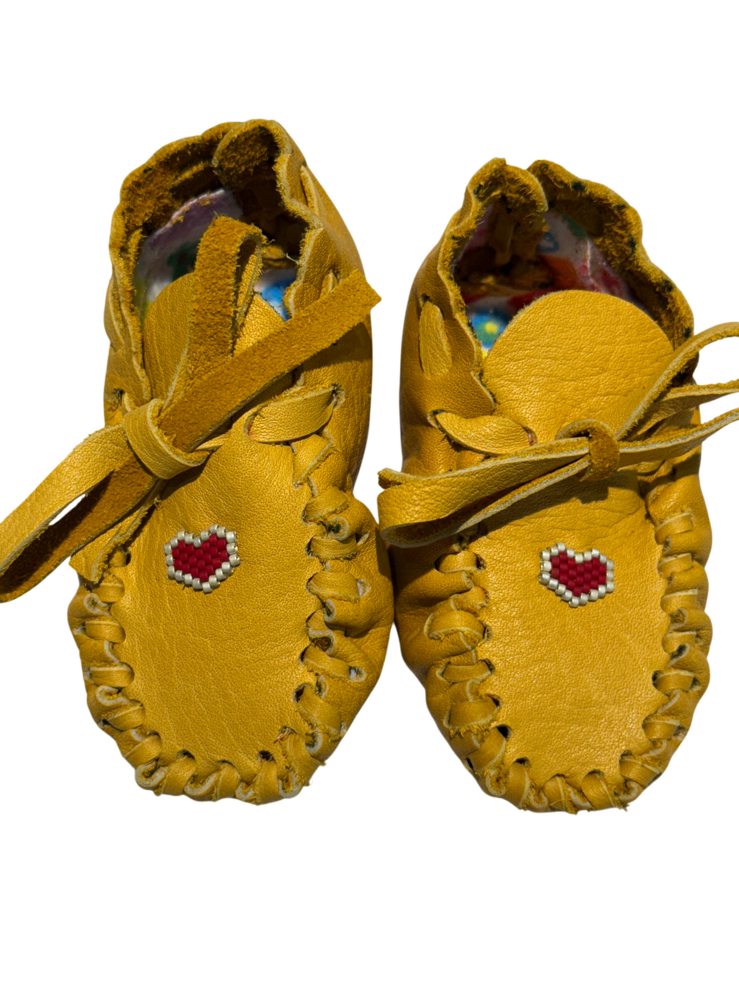 Moccasins - Infant - Bison Leather - Heart