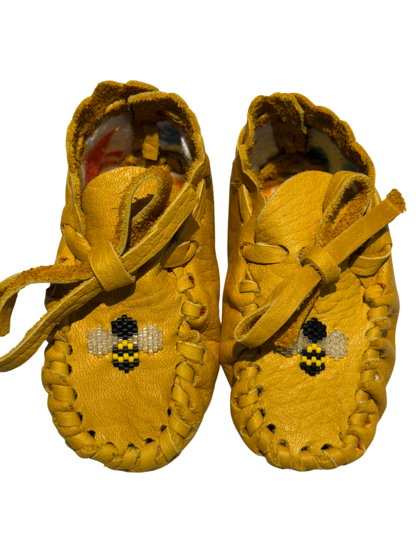 Moccasins - Infant - Bison Leather - Bee