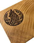 Serving Board - Canadian Oak - Howling Wolf