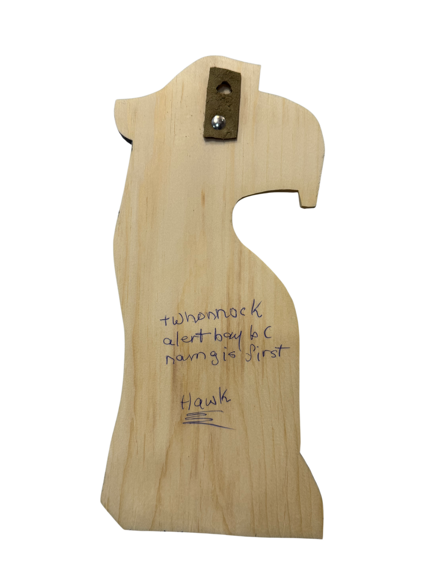 Wooden Plaque - Pine - Hawk