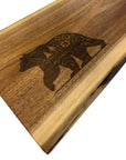 Serving Board - Canadian Walnut - Flower Bear