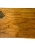Serving Board - Canadian Cherry Wood - Green Fern