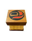 Bentwood Box - Mini - Salmon Egg - Carved - Natural