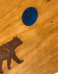Serving Board - Canadian Cherry Wood - Mama Bear - Blue Moon