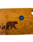 Serving Board - Canadian Cherry Wood - Mama Bear - Blue Moon