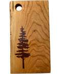 Serving Board - Canadian Cherry Wood - Live Edge - Sitka Tree