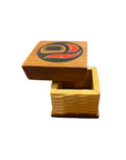 Bentwood Box - Mini - Salmon Egg - Carved - Natural
