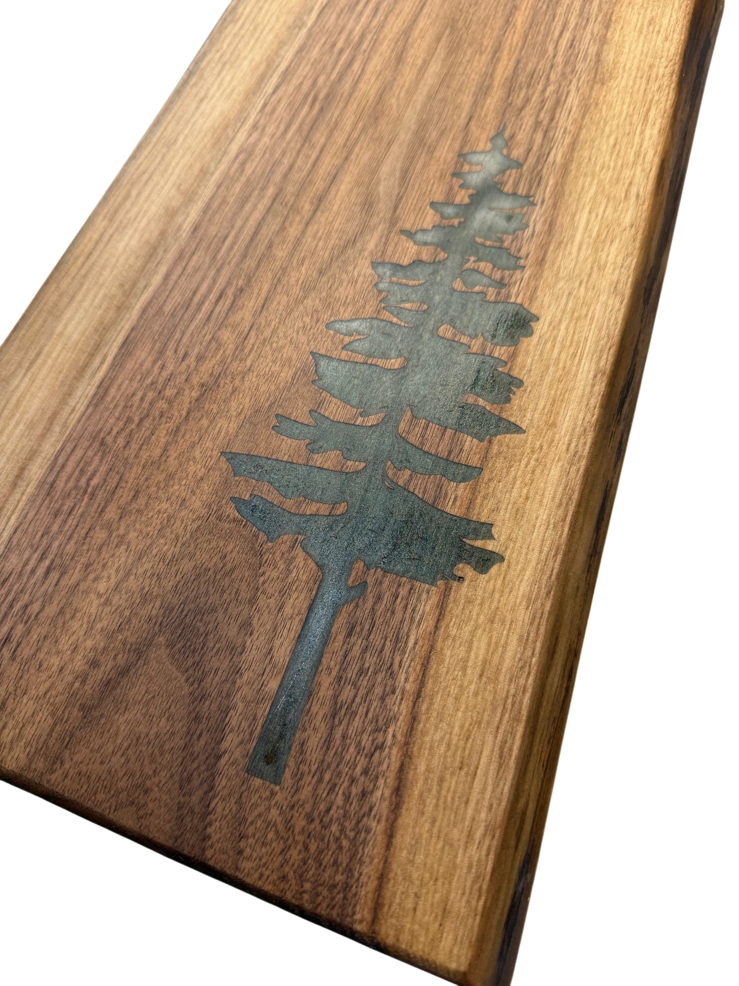 Serving Board - Canadian Walnut Wood - Live Edge - Sitka Tree