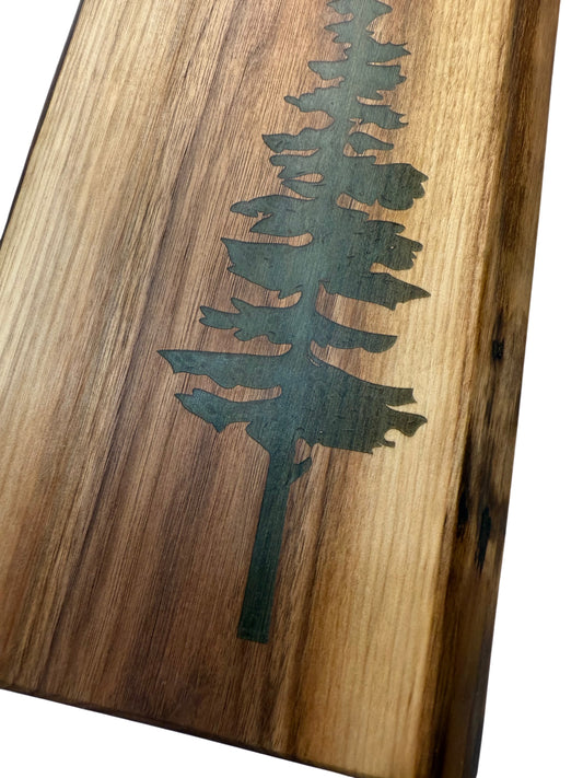 Serving Board - Canadian Walnut Wood - Live Edge - Sitka Tree