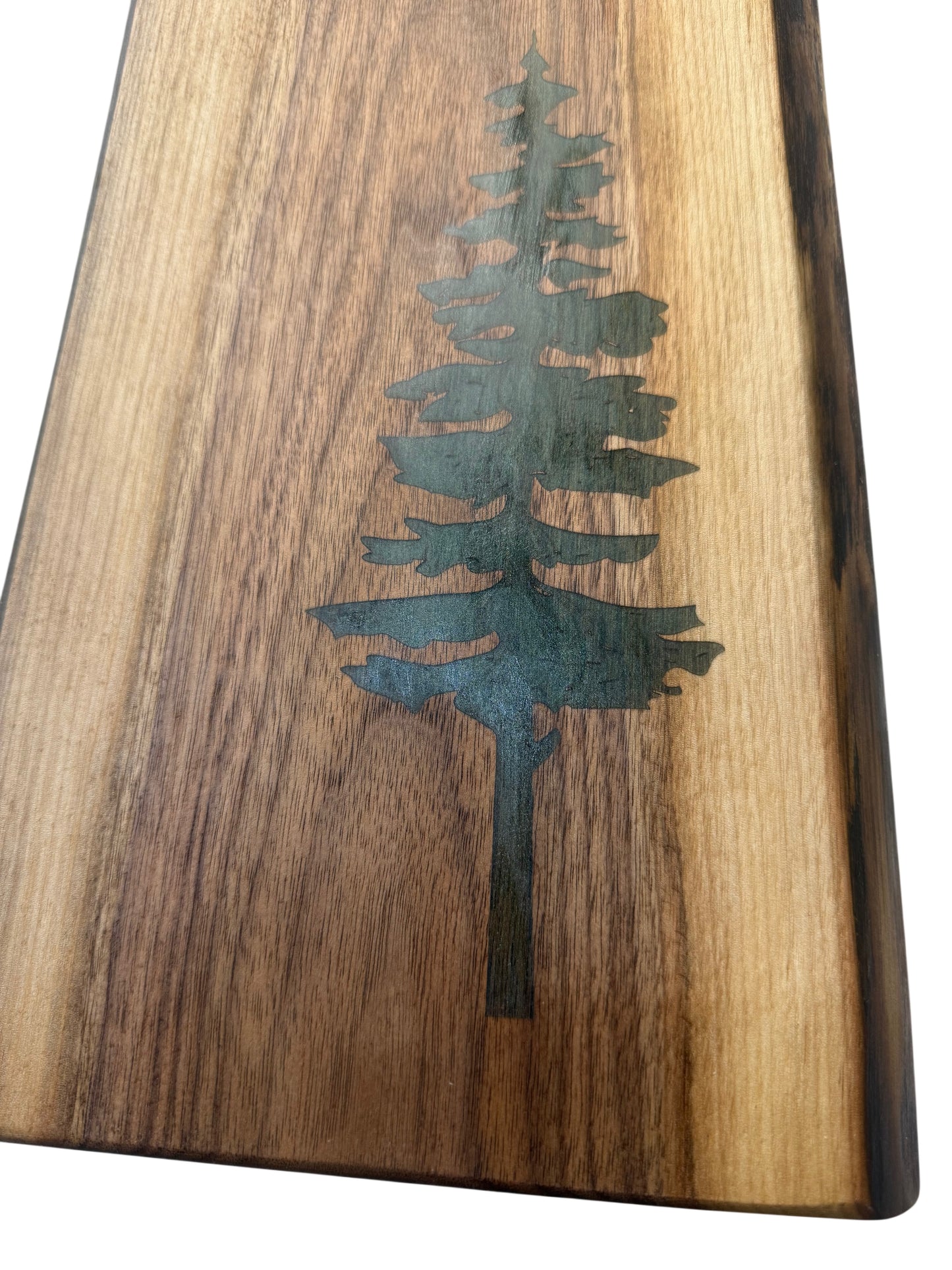 Serving Board - Canadian Walnut Wood - Live Edge - Sitka Tree