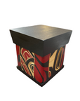 Bentwood Box - Eagle - Carved - Black