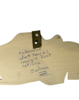 Wooden Plaque - Pine - Salmon