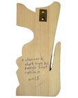 Wooden Plaque - Pine - Wolf