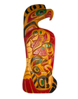 Wood Plaque - Pine - Eagle, Hummingbird, Bear, & Salmon