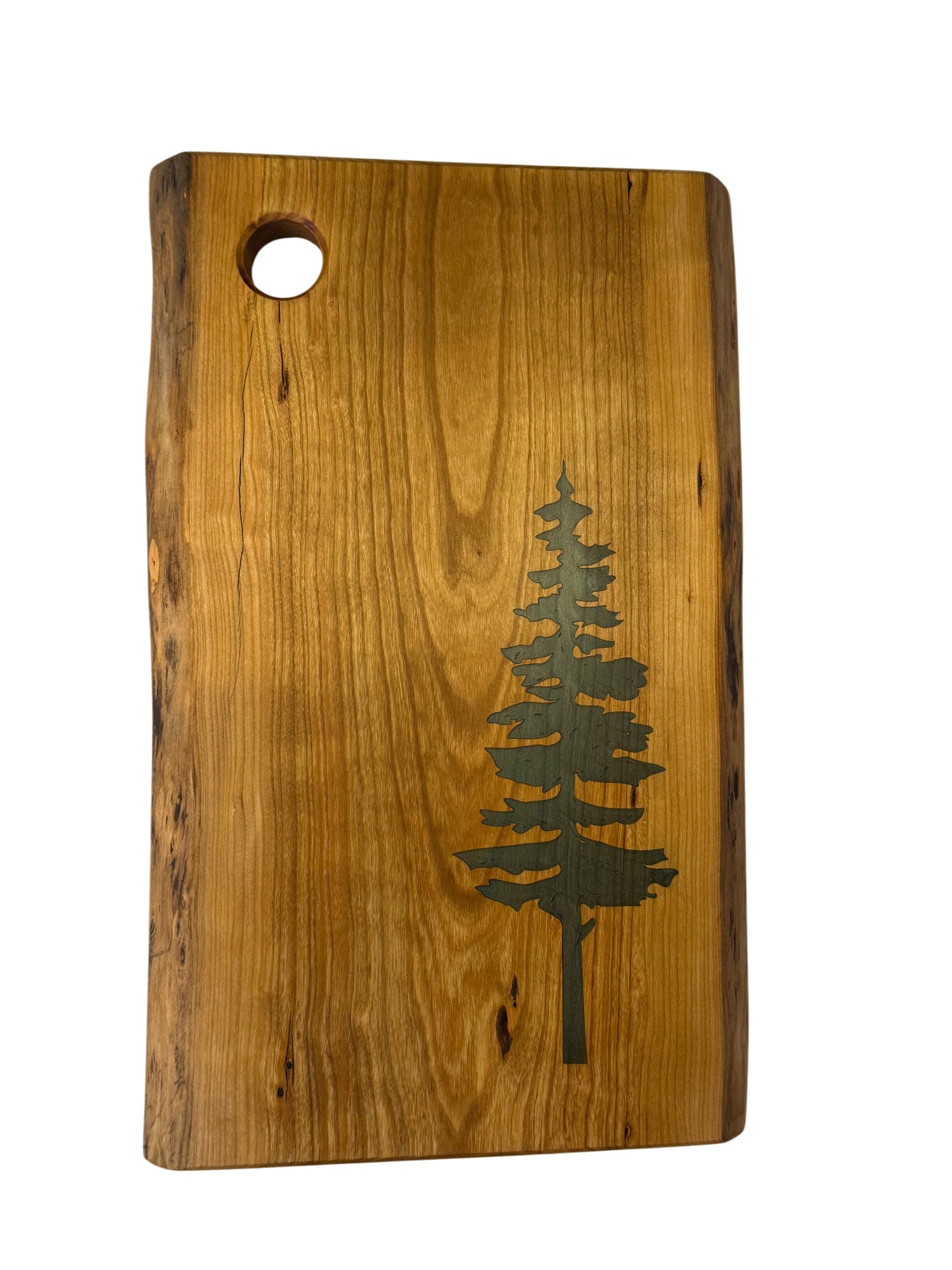 Serving Board - Cherry Wood - Live Edge - Sitka