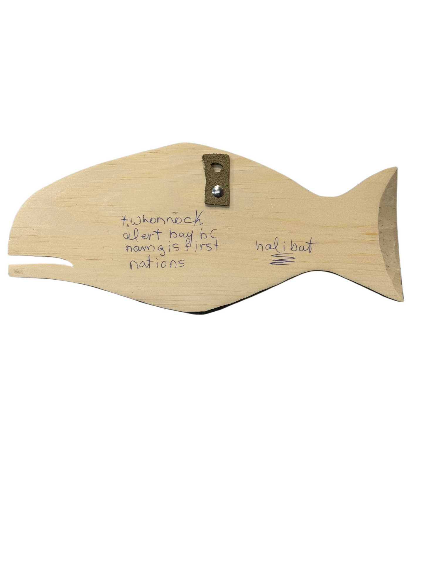 Wooden Plaque - Pine - Halibut